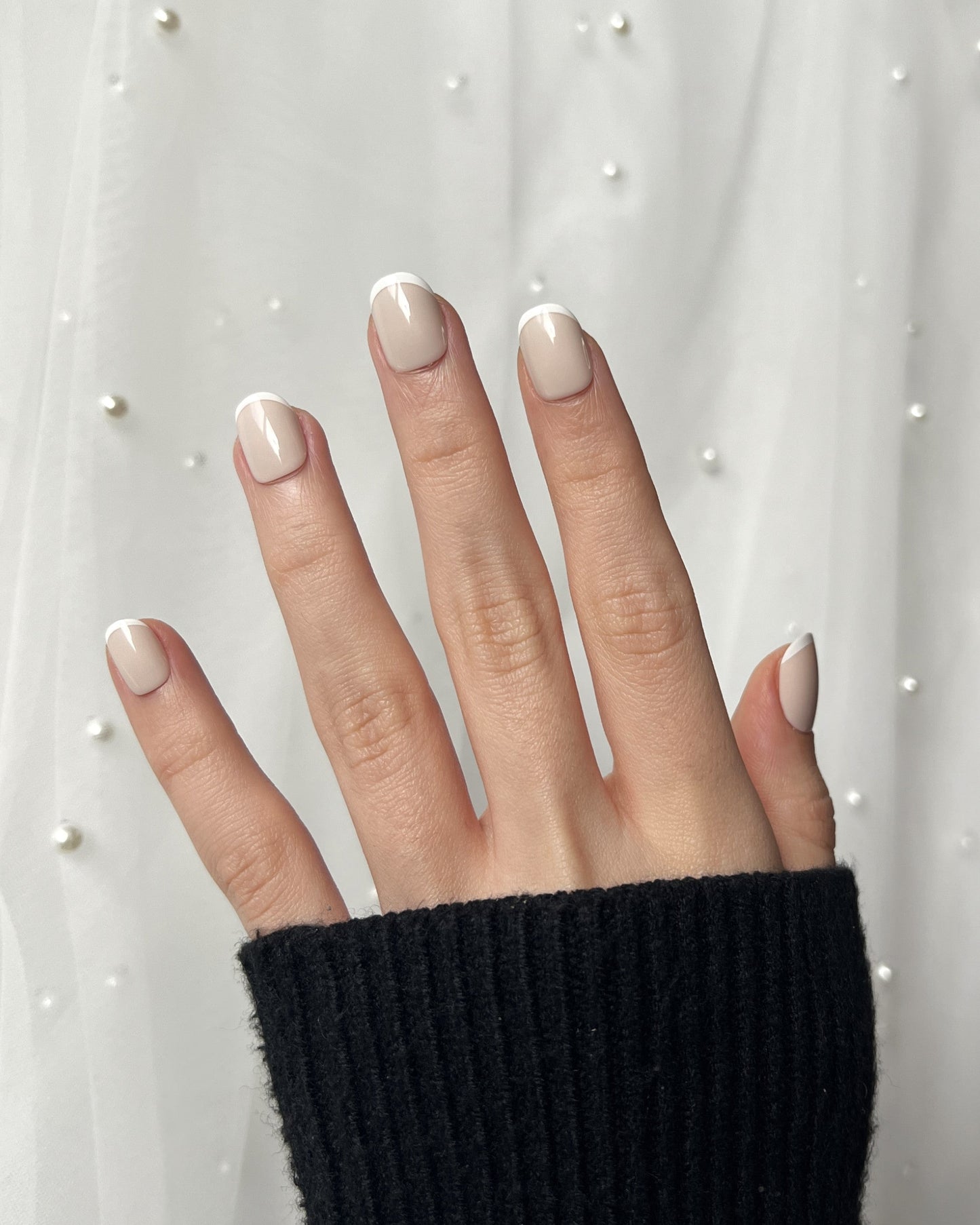 Ivory-Tipt - Extra Short Squoval