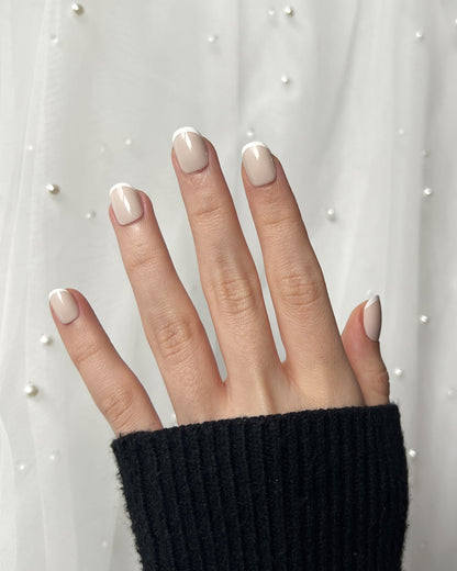 Ivory-Tipt - Extra Short Squoval